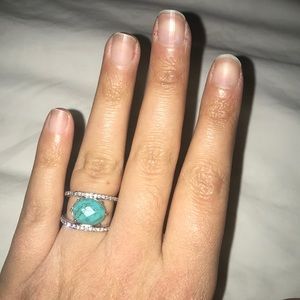 Judith Ripka sterling silver size 6 ring.